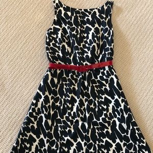 Black and white w/ original belt dress